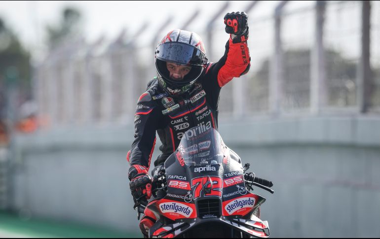 Bezzecchi se quedó muy cerca de sellar el Top 3 del campeonato, confirmándose como uno de los grandes nombres de la segunda mitad de esta apasionante temporada 2025. EFE/ J. S. GOULAO.