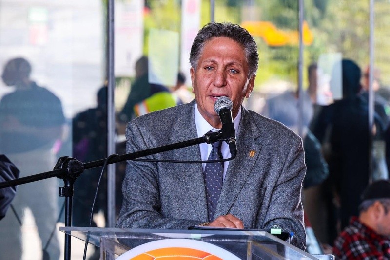 Juan José Frangie, alcalde de Zapopan, durante la presentación del Tótem Red Jalisco. EL INFORMADOR / A. Navarro&nbsp;