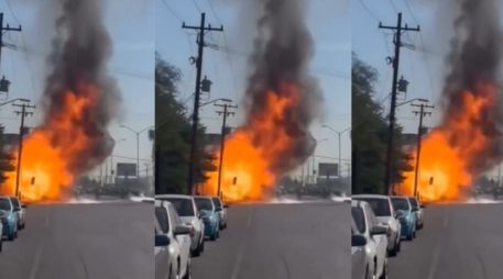 Un incendio derivó en una explosión que provocó daños y movilización en Mexicali. X/ESPECIAL