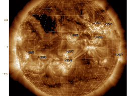 La fulguración asociada a la tormenta solar más intensa enta solar más intensa la cual se encuentra en la región nor-oeste del disco solar N25W23 La fase principal de la fulguración tuvo una duración de aproximadamente 15 minutos ESPECIAL/SOLARMONITOR.ORG