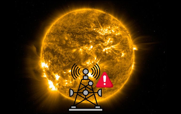 Está previsto que la tormenta alcance durante el día de hoy su máxima intensidad, por lo que la NOAA ha elevado el nivel de alerta hasta el 'G4' (severa).  ESPECIAL / UNAM