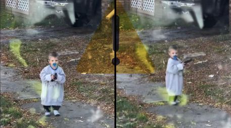 Todo parece indicar que las imágenes que han comocionado a las redes sociales por la aparición de un niño con una arma son reales. ESPECIAL