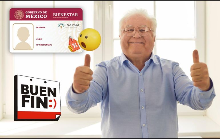 Durante el Buen Fin 2025, los adultos mayores con credencial Inapam podrán acceder a beneficios y descuentos extra. CANVA/ESPECIAL