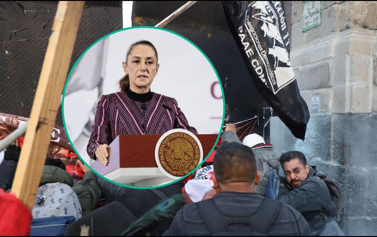 Los manifestantes, tras no conseguir acceder a Palacio Nacional, se desplazaron hacia la Cámara de Diputados, donde realizarán un plantón. EFE / ARCHIVO / M. Hartz