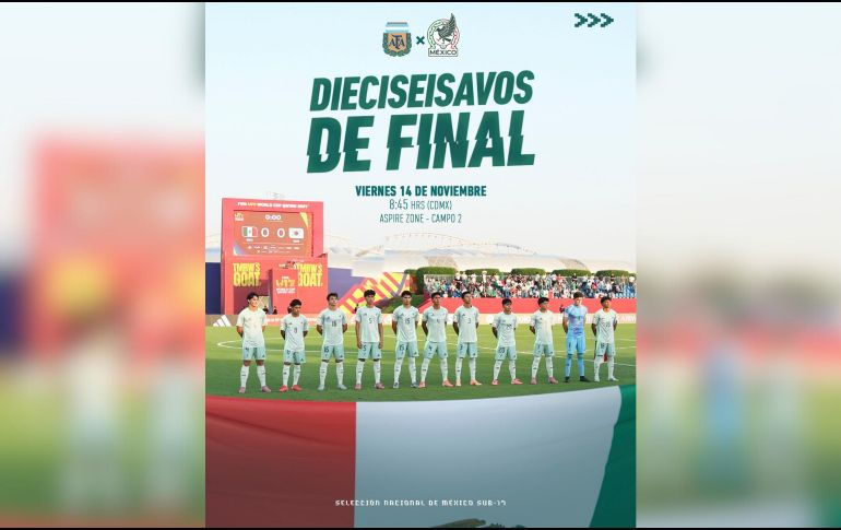 El partido entre México y Argentina se disputará este viernes 14 de noviembre, a partir de las 08:45 horas. X / @miseleccionsubs