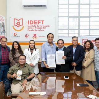 IDEFT y empresarios de Tlajomulco firman convenio para capacitación