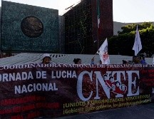 El mitin de los profesores de la CNTE llegó a la Cámara de Diputados. SUN / H. SALVADOR