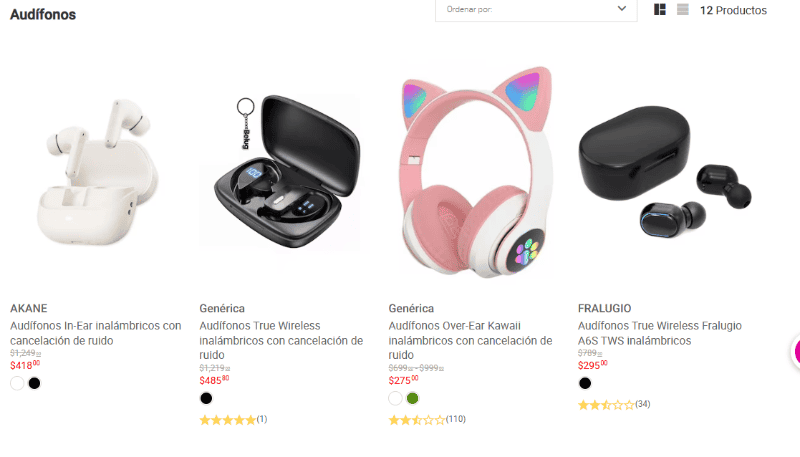 Audífonos por menos de 500 pesos en el Buen Fin de Liverpool. ESPECIAL&nbsp;