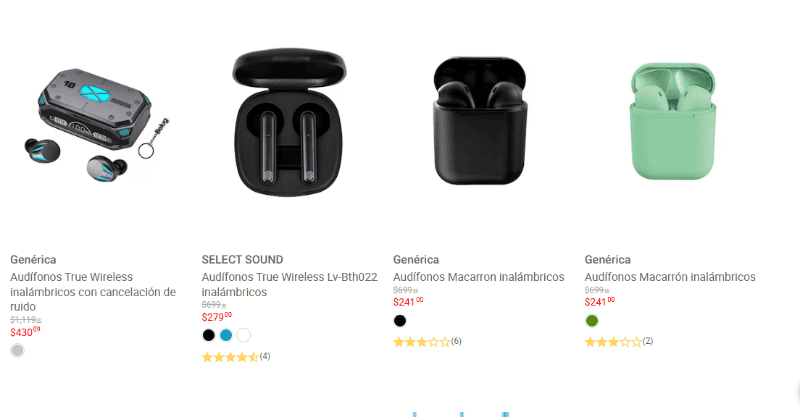 Audífonos por menos de 500 pesos en el Buen Fin de Liverpool. ESPECIAL&nbsp;&nbsp;