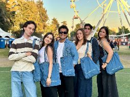 Julio René, Jaquie Valdez, Juan Montes de Oca, Fernanda Lozano, Francisco Arrieta y Dulce Orozco. GENTE BIEN JALISCO / American Eagle presente en Corona Capital Sessions Guadalajara