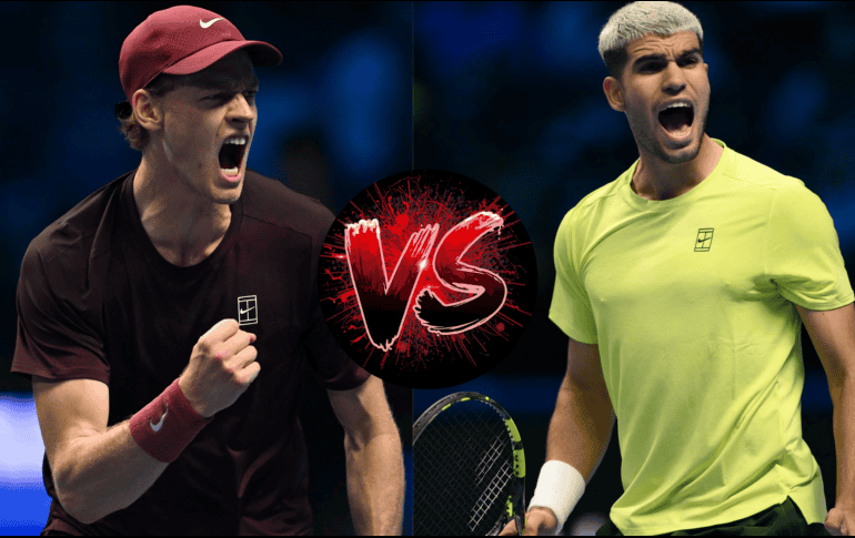 El próximo domingo, en el escenario del Nitto ATP Finals 2025 se vivirá un duelo de alto calibre. X/@carlosalcaraz/@janniksin