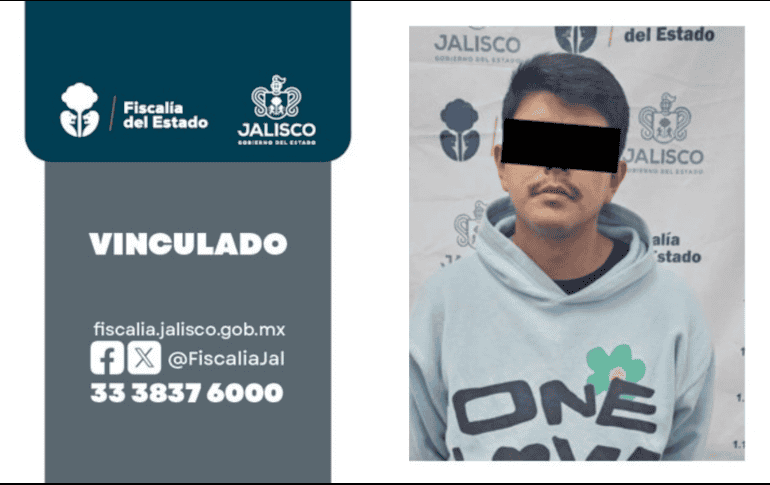 Fue vinculado a proceso por los delitos de homicidio calificado y homicidio calificado en grado de tentativa. ESPECIAL/FISCALÍA DE JALISCO
