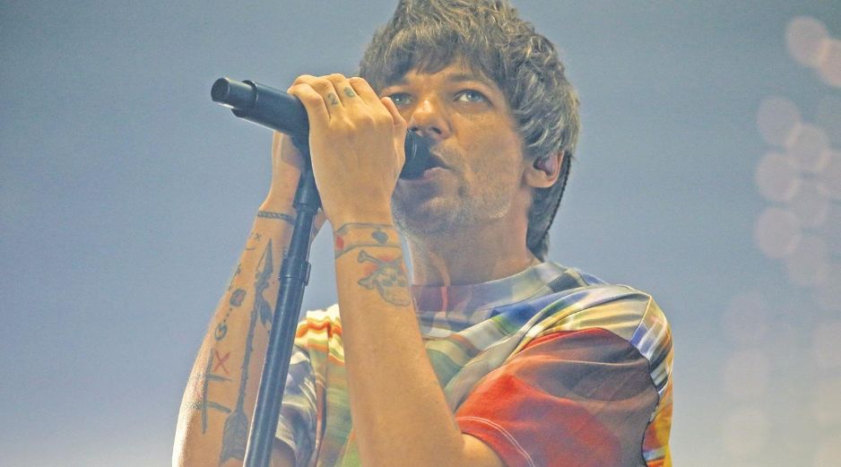 El cantante y compositor británico Louis Tomlinson se presentó en el escenario durante su “Faith In The Future World Tour” en Brasil, el 11 de mayo de 2024. AFP/M. Schincariol