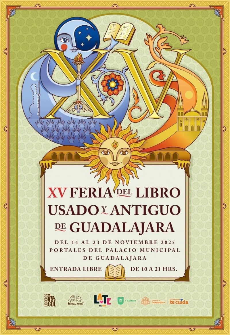 &nbsp;Invitación a la nueva edición de la Feria del Libro Usado y Antiguo de Guadalajara. ESPECIAL