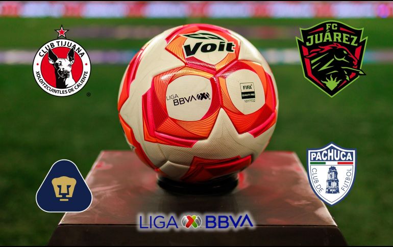 Xolos, Juárez, Pachuca y Pumas tienen una nueva oportunidad de clasificar a la Liguilla tras conseguir un lugar en el Play-In. ESPECIAL / IMAGO7 y CANVA