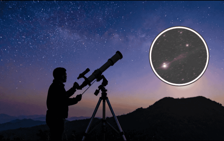 En las fotografías se distingue una cola iónica visible hacia el noreste y una anticola orientada al este-sureste, una configuración poco común. CANVA / VIRTUAL TELESCOPE PROJECT