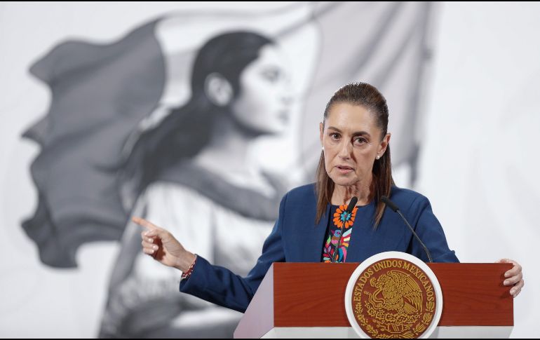 Sheinbaum destacó que existe buen ambiente en las pláticas con Estados Unidos.  EFE/ I. Esquivel