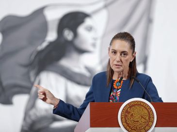 Sheinbaum destacó que existe buen ambiente en las pláticas con Estados Unidos.  EFE/ I. Esquivel