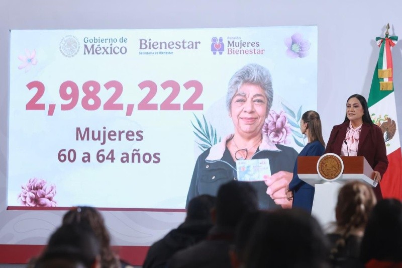 &nbsp;La Pensión Mujeres Bienestar brinda un apoyo bimestral de 3 mil pesos. X / ARIADNA MONTIEL REYES
