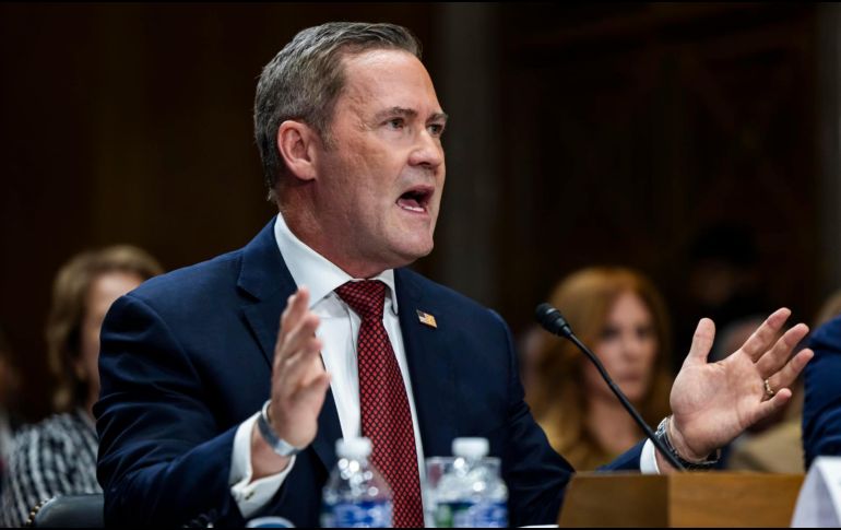 El embajador estadounidense ante la ONU, Mike Waltz, llamó a los países miembros a respaldar la propuesta. EFE/JIM LO SCALZO