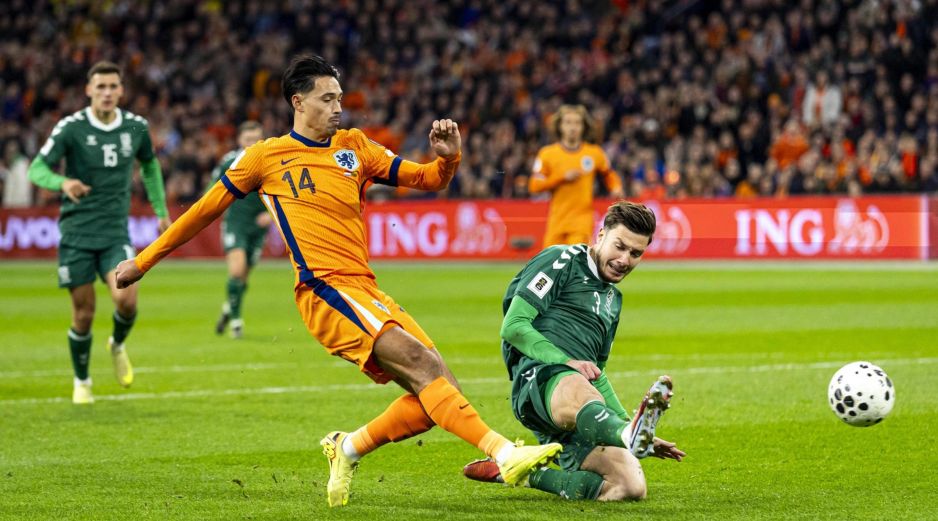 Tijjani Reijnders inició la goleada con anotación al minuto 16. EFE/K. Van Weel