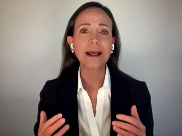 Machado detalló que la nueva era para Venezuela debe estar sustentada en la libertad de expresión y el derecho al voto. EFE/ @mariacorinamachado