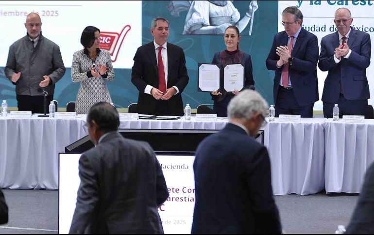 Se trata del tercer convenio que la presidenta Claudia Sheinbaum establece con productores y distribuidores. SUN/Berenice Fregoso