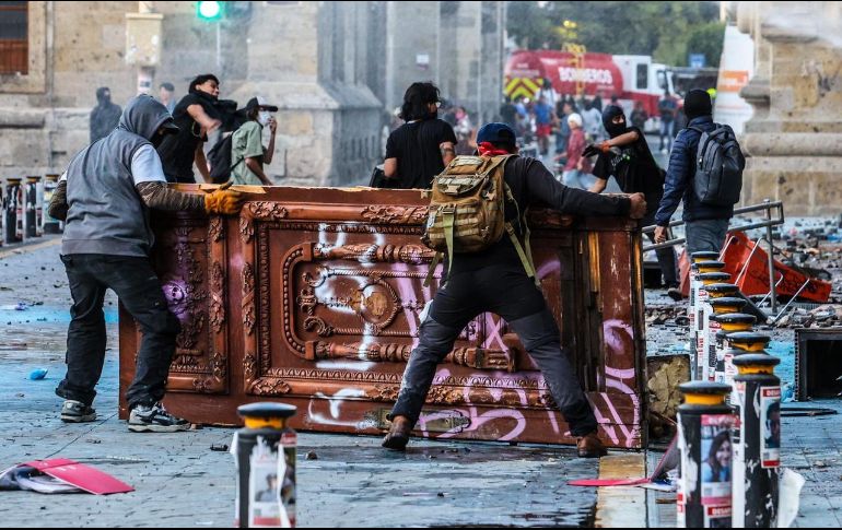 El pasado 15 de noviembre fueron detenidas luego de los actos vandálicos en el centro de la ciudad de Guadalajara. EL INFORMADOR/A.NAVARRO