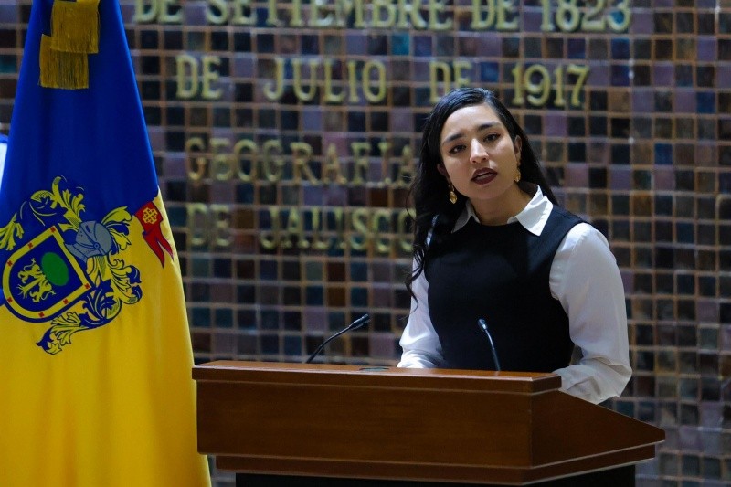 Valeria Ávila criticó que hay una crisis de desapariciones, forense y de reclutamiento de jóvenes en Jalisco. EL INFORMADOR / A. NAVARRO&nbsp;