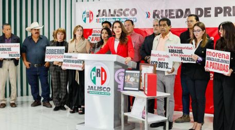 La dirigente tricolor afirmó que los jóvenes, de forma espontánea y voluntaria, se manifestaron ante el hartazgo social, el incremento en la violencia y la falta de justicia en México y en Jalisco. CORTESÍA