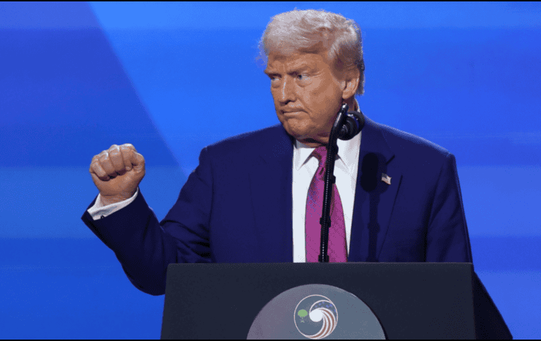 El mandatario republicano se ha mostrado molesto por los señalamientos en su contra relacionados al caso Epstein. EFE / ARCHIVO