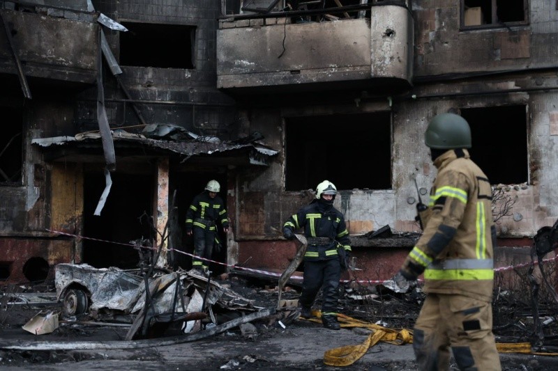 Los ataques nocturnos hirieron también al menos a 46 personas en la región nororiental de Járkov y alcanzaron otras zonas del oeste del país. &nbsp;TELEGRAM / Zelenskiy / Official