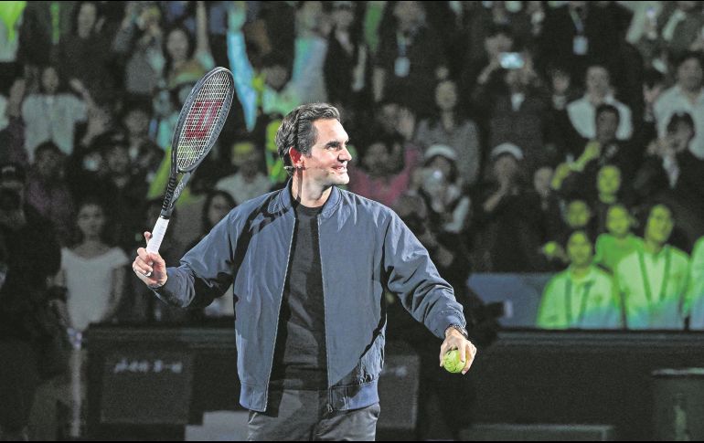 Federer se despidió jugando dobles junto a Nadal en la Laver Cup en 2022. AFP/H. Retamal