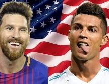 Cristiano Ronaldo y Lionel Messi, estrellas del futbol internacional. ESPECIAL / AFP y CANVA