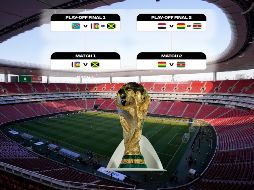 Guadalajara será sede de algunos partidos del repechaje al Mundial 2026. ESPECIAL / EL INFORMADOR, AFP y FIFA