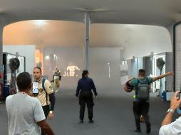 Las llamas se desataron en un punto de la llamada 'Zona Azul', administrada y controlada por las Naciones Unidas. EFE / P. RAMÍREZ