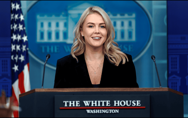 La vocera de la Casa Blanca, Karoline Leavitt, este jueves 20 de noviembre. EFE / W. Oliver