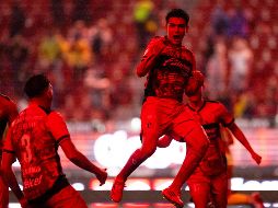 Gilberto Mora celebra tras anotar el segundo gol de los Xolos. Tijuana enfrentará a Tigres en la liguilla. IMAGO7
