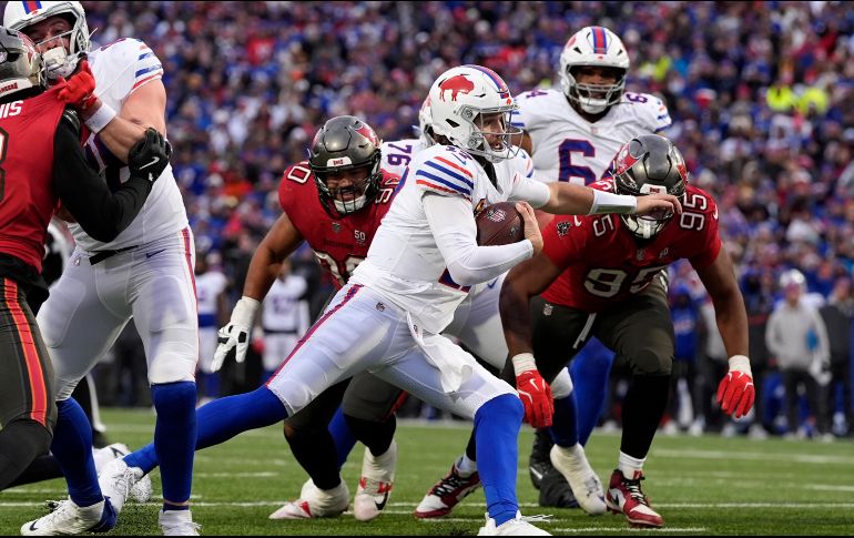 Las ocho capturas que sufrió Josh Allen fueron el máximo en sus ocho años de carrera. AP/C. Kaster