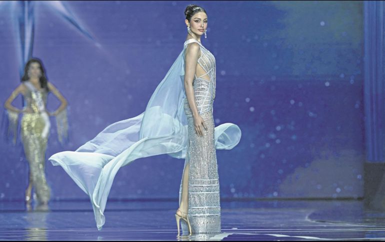 Veena Praveenar, Miss Tailandia, quien quedó en segundo lugar. AFP