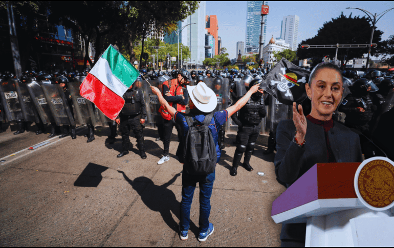 Sheinbaum Pardo indica que, por la información, esta protesta no tuvo mucha convocatoria. SUN / H. Salvador / ARCHIVO