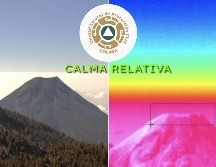 La UEPC cataloga el estado del Volcán de Fuego de Colima como en calma relativa. ESPECIAL / FACEBOOK Protección Civil Colima