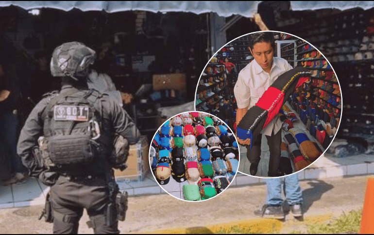 Guadalajara fue, por segunda ocasión en el año, la sede de cuatro operativos realizados por personal del IMPI; en esta ocasión, las labores se llevaron a cabo en San Juan de Dios. CORTESÍA / IMPI