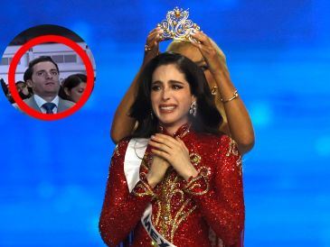 Esta fue la reacción de Bernardo Bosch ante la coronación de su hermana en Miss Universo. EFE / EPA / RUNGROJ YONGRIT