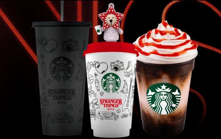 Los fans de Stranger Things podrán disfrutar una colección especial de Starbucks con sabores únicos y vasos inspirados en los personajes. STARBUCKS/ESPECIAL 