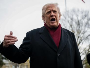 Esto dijo Trump cuando se enteró del arresto de Jair Bolsonaro.  EFE / EPA / GRAEME SLOAN / POOL