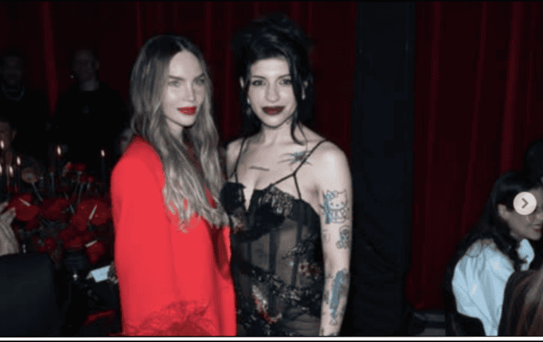 Al término de la ceremonia, Belinda fue abordada por medios de comunicación que buscaban conocer más detalles sobre su interacción con la artista argentina. ESPECIAL/ INSTAGRAM/ belindapop