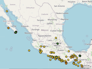 Sismos En Vivo este 23 de noviembre en México. ESPECIAL / SSN