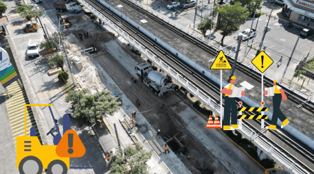 El SIAPA informó cómo van las obras del socavón que se formó sobre el cruce de  la avenida Ávila Camacho y la calle Jacarandas, en Guadalajara. SIAPA