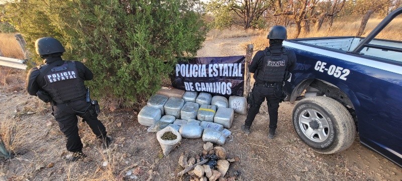 &nbsp;En septiembre, la Policía Estatal de Caminos localizó alrededor de 37 mil 200 plantas de aparente marihuana. ESPECIAL / Secretaría de Seguridad